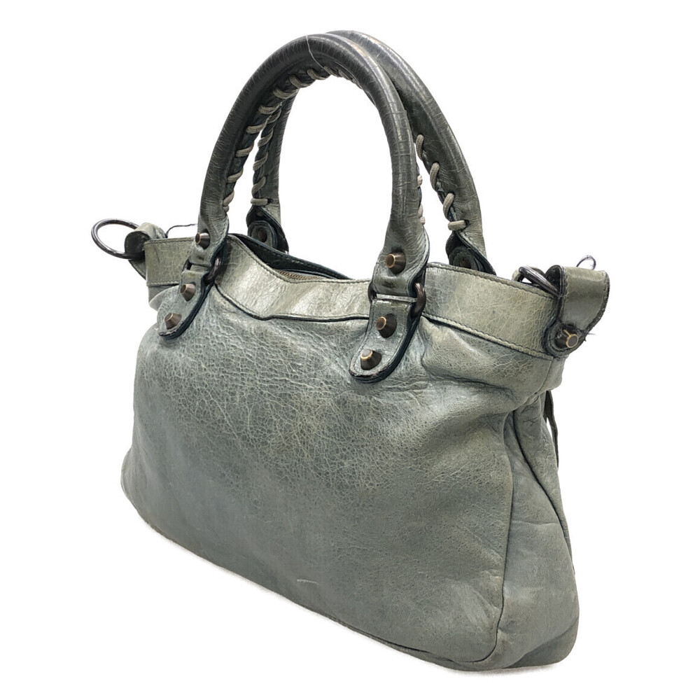 Balenciaga leather First bag blue gray - Picture 2 of 6